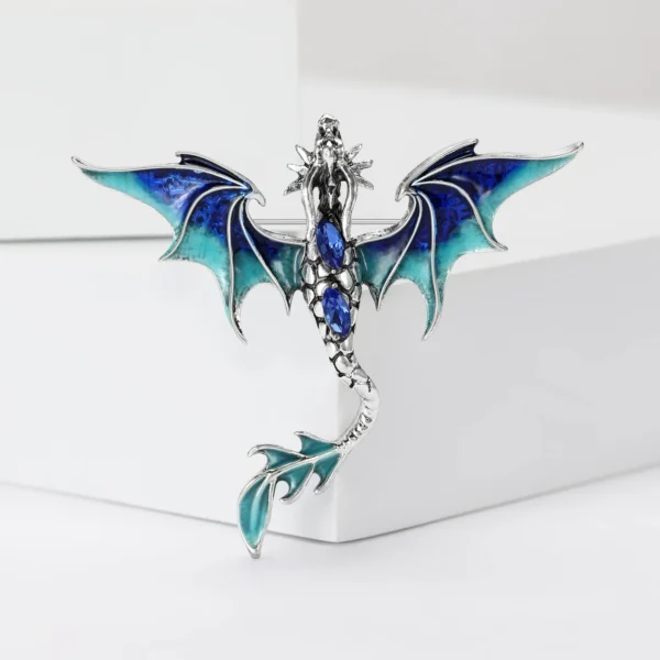 broche artistique dragon