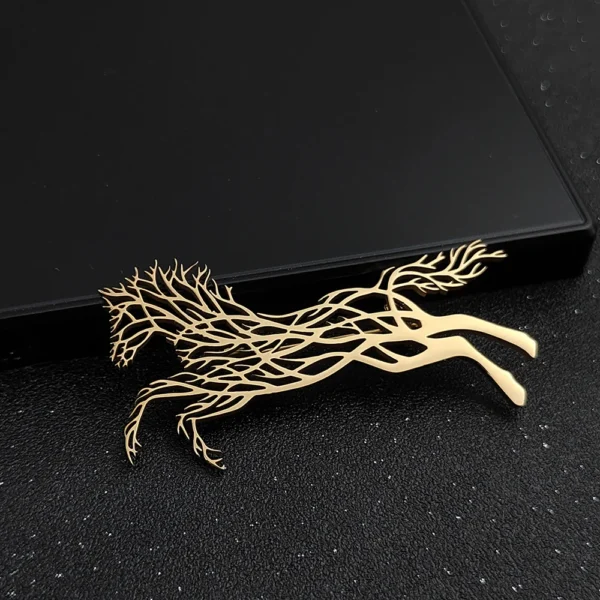 broche cheval symbole arbre de vie
