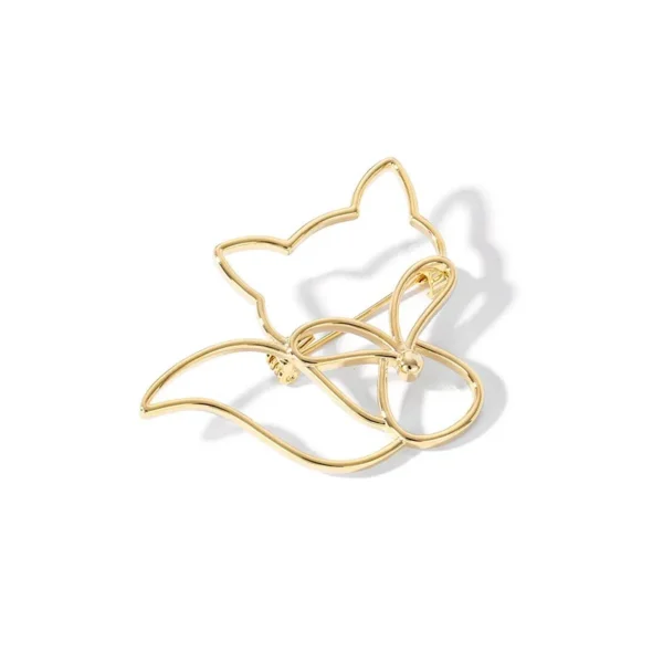 broche en forme de renard