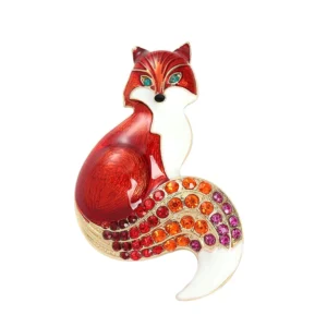 broche renard pelage