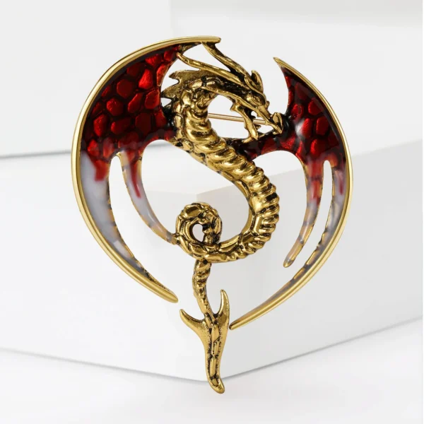 broche en forme de dragon