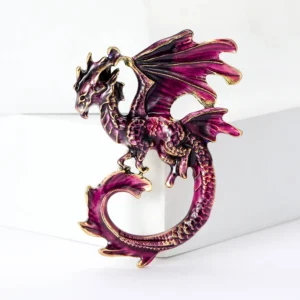 broche dragon antique