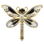 bijou broche libellule artistique