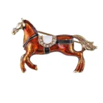 broche en forme de cheval