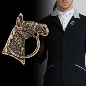 broche en forme de tête de cheval