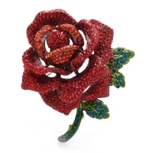 ornement broche rose moderne
