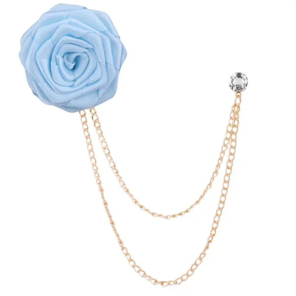 broche strass rose