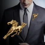 broche cheval de course