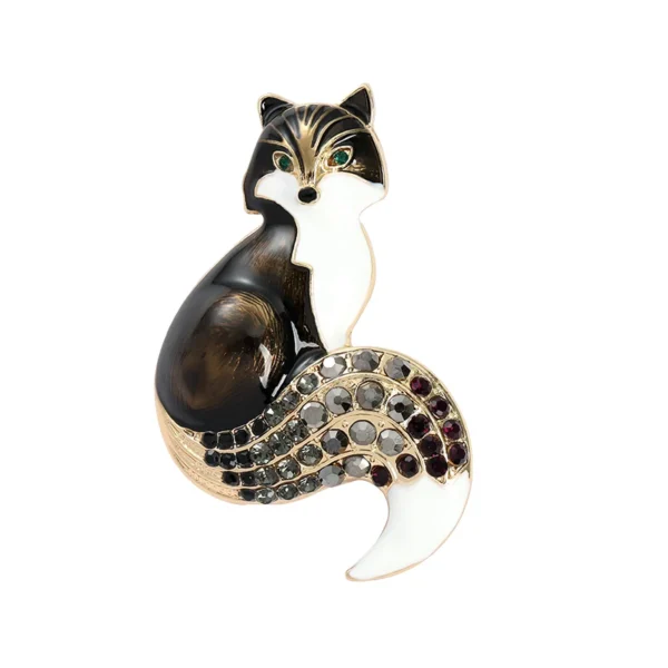 broche élégante renard pelage