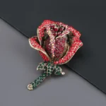 bijou broche rose moderne