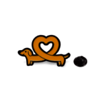 Broche Chien Coeur