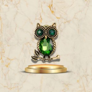 Broche hibou antique design classique
