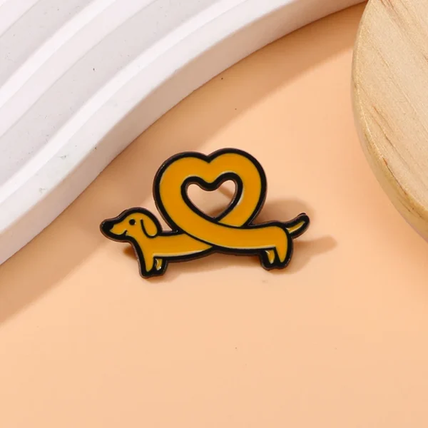Broche Chien Coeur – Image 2