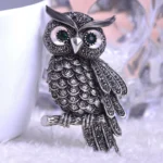 broche décoration hibou