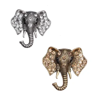 broche tête éléphant