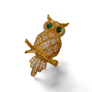 Broche Hibou Art Nouveau