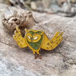 broche hibou cartoon