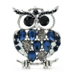 accessoire féminin hibou strass