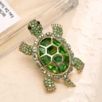 broche artisanale tortue