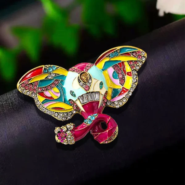 broche en forme d'éléphant art nouveau