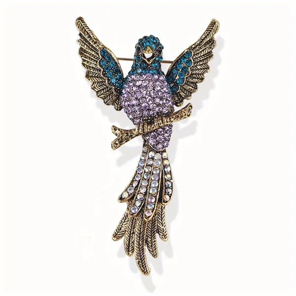 broche oiseau art deco