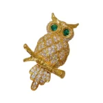 broche hibou art nouveau