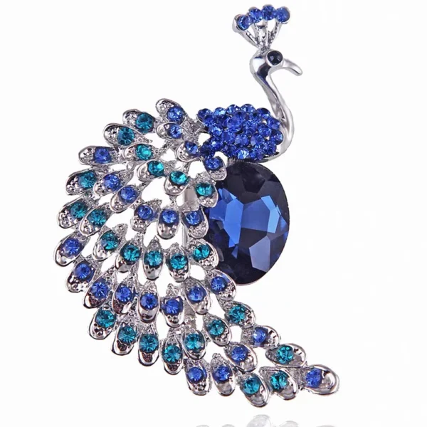 broche en forme de paon