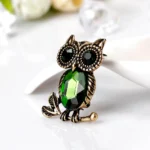 broche vintage hibou