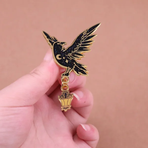 pin's oiseau coloré