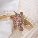 broche décorative tortue