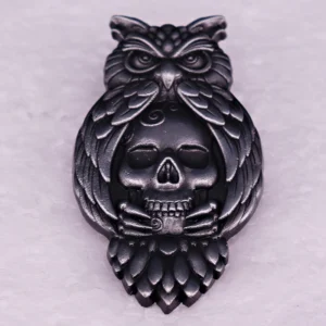 broche hibou Halloween
