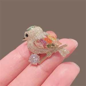 broche oiseau art moderne