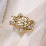 broche tortue colorée