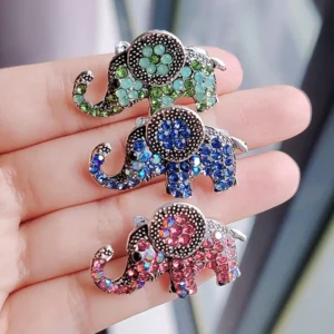accessoire broche éléphant délicat