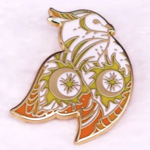 broche hibou moderne