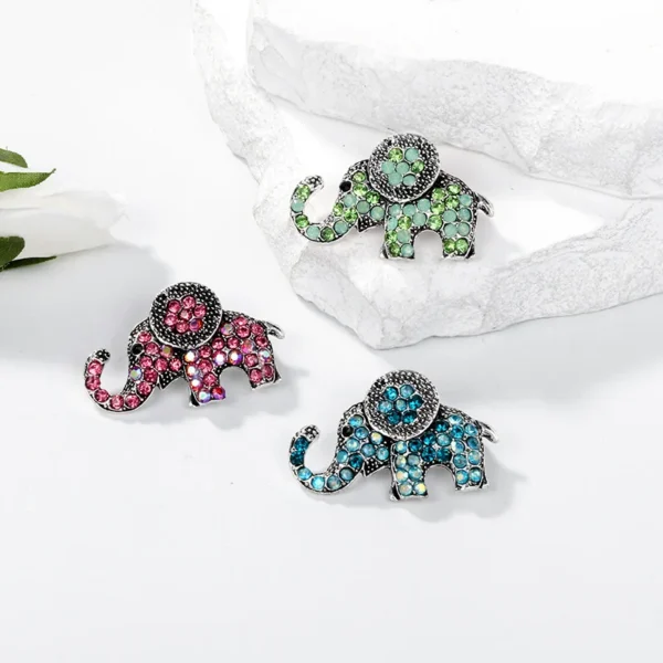 bijou broche éléphant chic