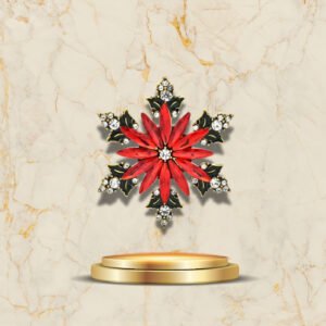 Broche festive scintillante pour accessoiriser vos tenues de fête