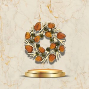 Broche couronne de pin pour homme, bijou de Noël élégant