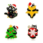 Broches Bijoux Chat De Noel