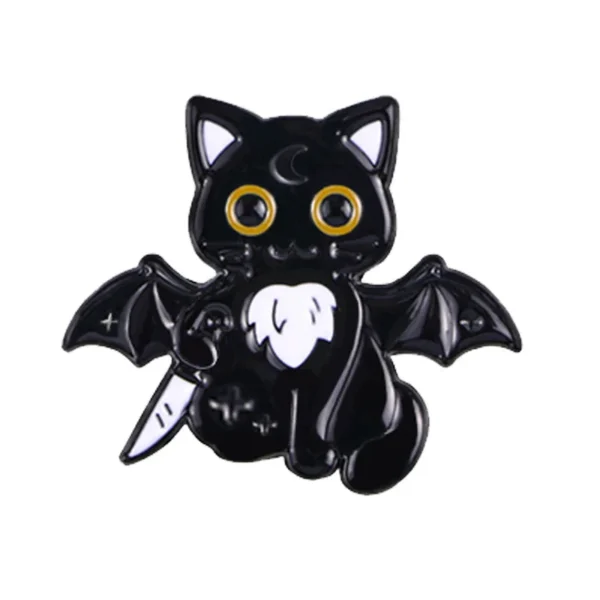 Motif chat sorcière