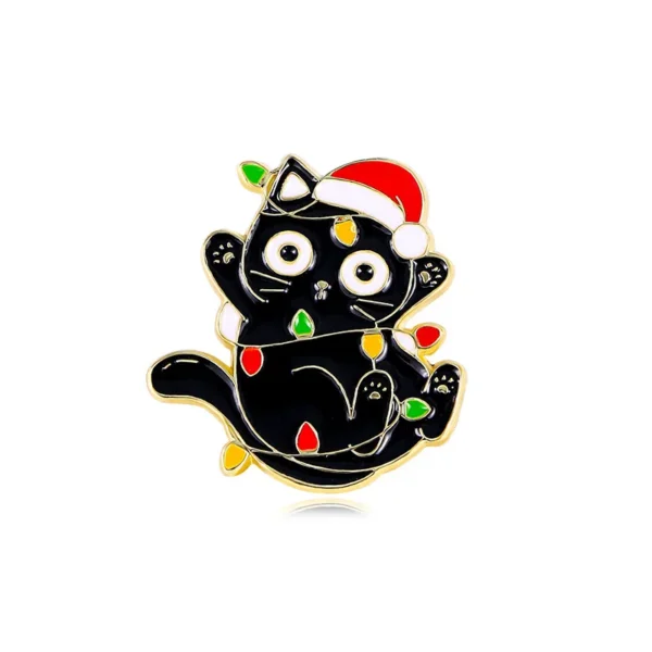 Broche chat étoile