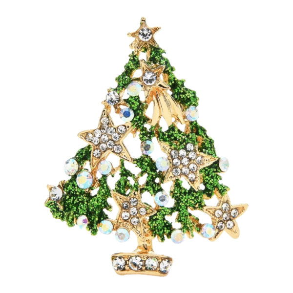 Broche Sapin Avec Étoile de Noël
