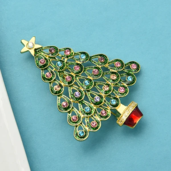 Broche Sapin De Noël Vintage – Image 2