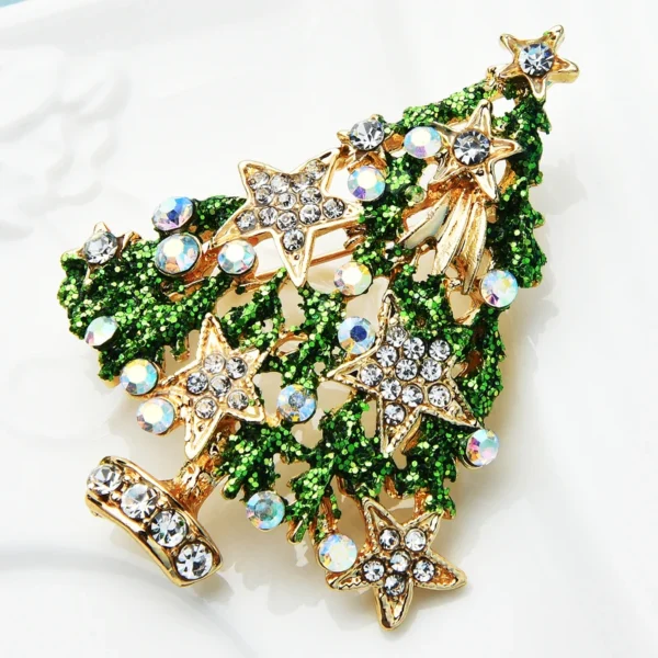 Broche Sapin Avec Étoile de Noël – Image 2