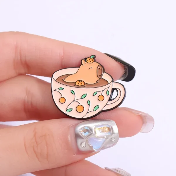 Unisexe broche fantôme tasse