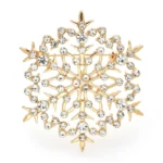 broche flocon de neige élégante