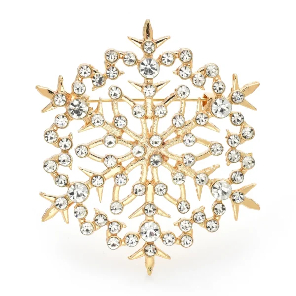broche flocon de neige élégante
