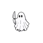 broche Haloween Fantôme