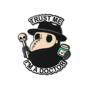 broche haloween docteur