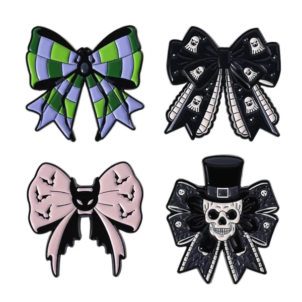 broche cadeau halloween nœud